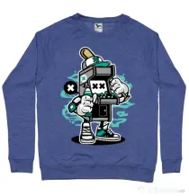 Bluza ADLER barbat Game On 2 Albastru melanj