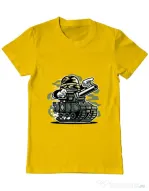 Tricou ADLER barbat War Tank Galben