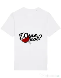 Tricou STANLEY STELLA barbat Wine not Alb