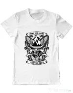 Tricou ADLER barbat Torch Alb