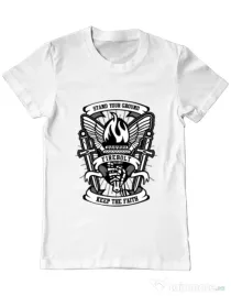 Tricou ADLER barbat Torch Alb