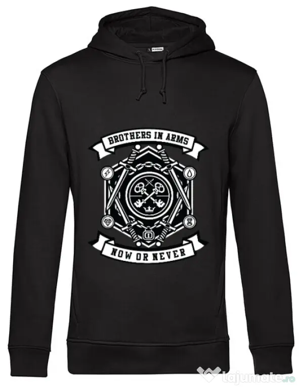 Hoodie barbat cu gluga Keys Negru