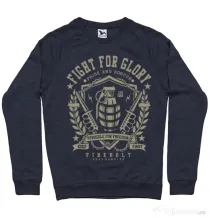 Bluza ADLER barbat Fight for glory Denim inchis