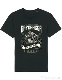 Tricou STANLEY STELLA barbat Speed of Caferacer Negru
