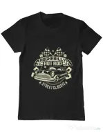 Tricou ADLER barbat Rockabilly Hotrod Negru