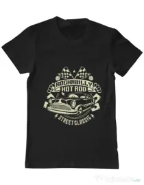 Tricou ADLER barbat Rockabilly Hotrod Negru