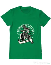 Tricou ADLER barbat Lets Ride Bike Verde mediu