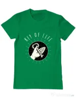 Tricou ADLER barbat Key Of Life Verde mediu