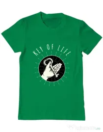 Tricou ADLER barbat Key Of Life Verde mediu
