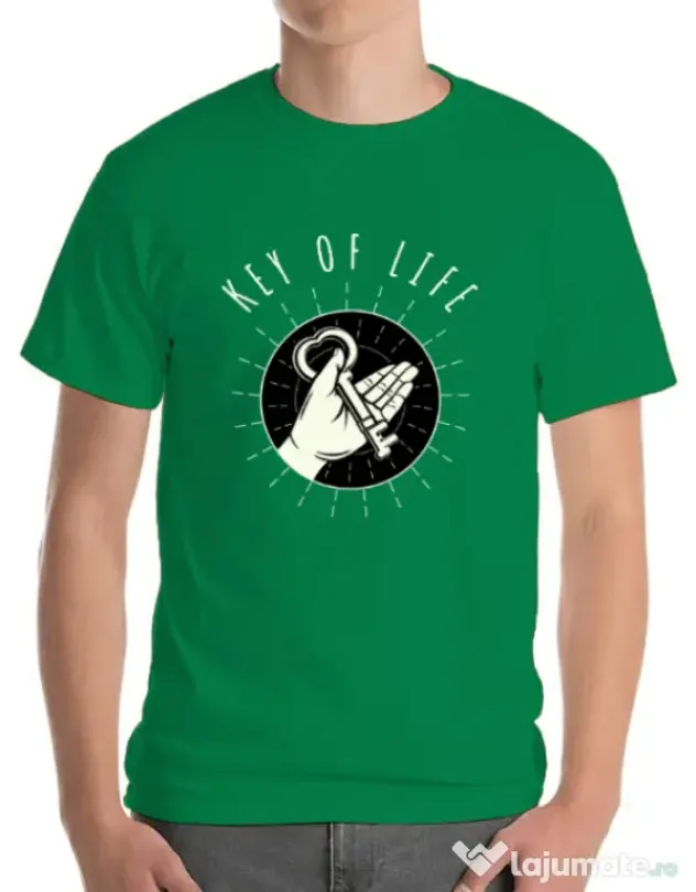 Tricou ADLER barbat Key Of Life Verde mediu