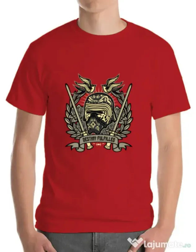 Tricou ADLER barbat Destiny Fulfilled Rosu