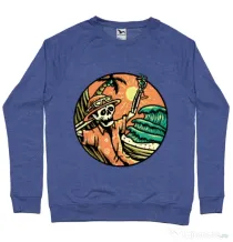 Bluza ADLER barbat Have a Nice Day Albastru melanj