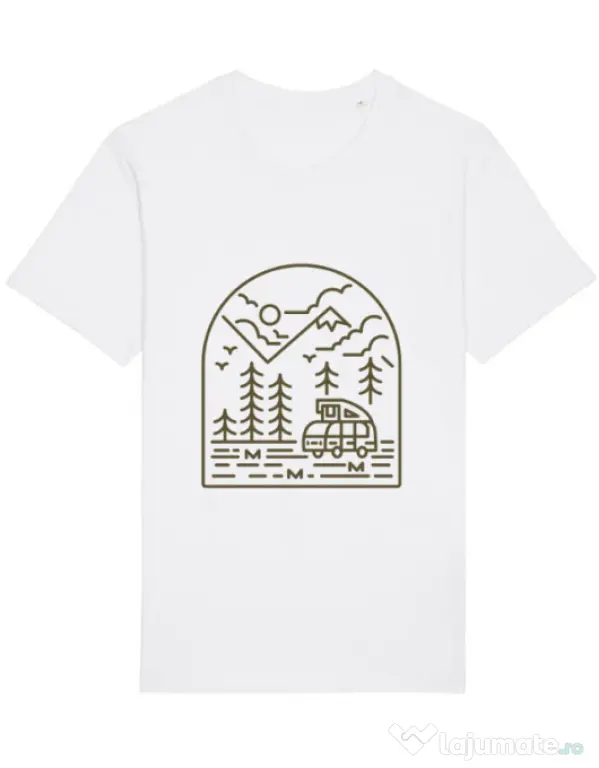 Tricou STANLEY STELLA barbat Into the Mountain Alb