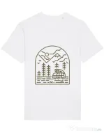 Tricou STANLEY STELLA barbat Into the Mountain Alb