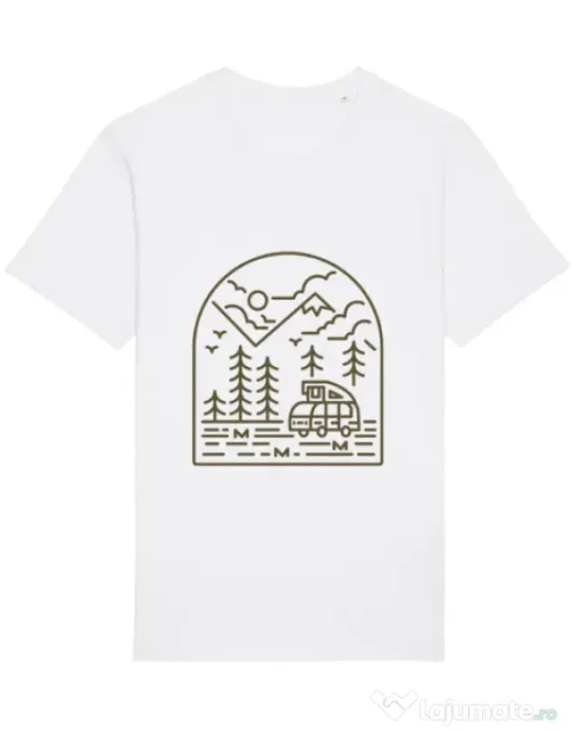 Tricou STANLEY STELLA barbat Into the Mountain Alb
