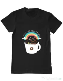 Tricou ADLER barbat Coffeemagination Negru