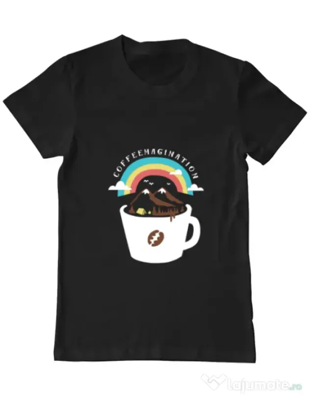 Tricou ADLER barbat Coffeemagination Negru