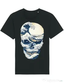 Tricou STANLEY STELLA barbat The Great Wave off Skull Negru