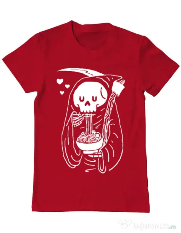 Tricou ADLER barbat Ramen Reaper Rosu