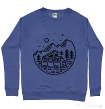 Bluza ADLER barbat Go Outdoor Albastru melanj