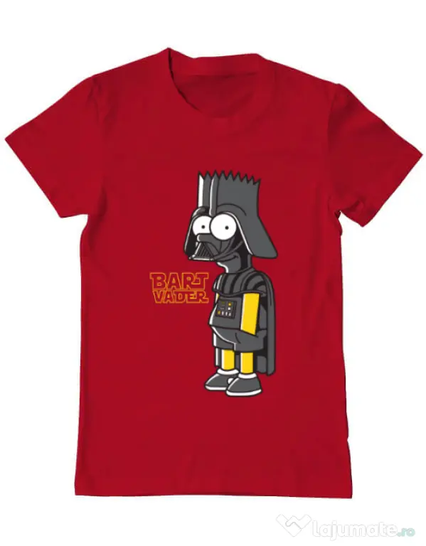 Tricou ADLER barbat Bart Vader Rosu