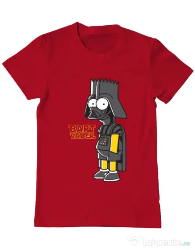 Tricou ADLER barbat Bart Vader Rosu