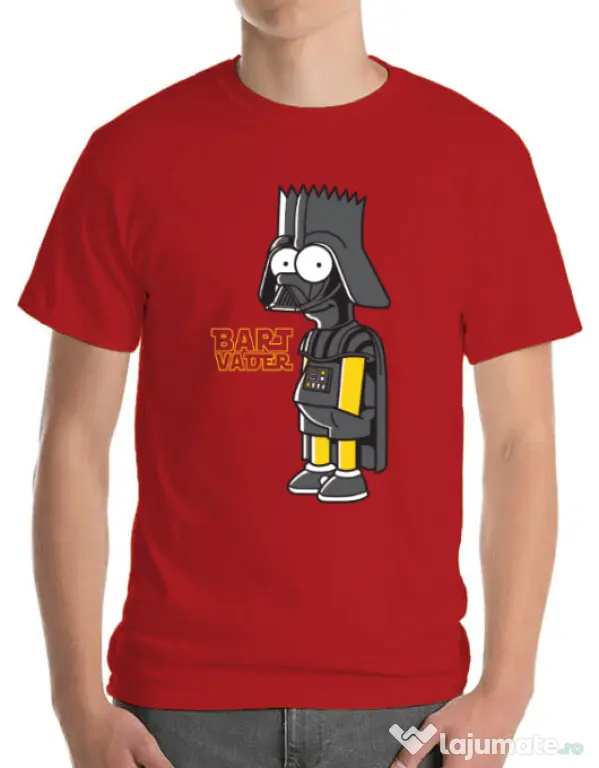 Tricou ADLER barbat Bart Vader Rosu