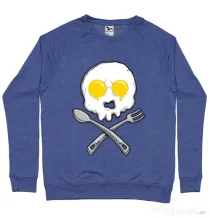 Bluza ADLER barbat Eggskull Albastru melanj