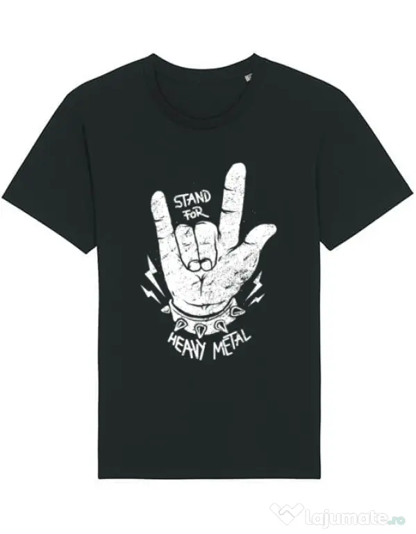 Tricou STANLEY STELLA barbat Stand for heavy metal Negru