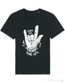 Tricou STANLEY STELLA barbat Stand for heavy metal Negru