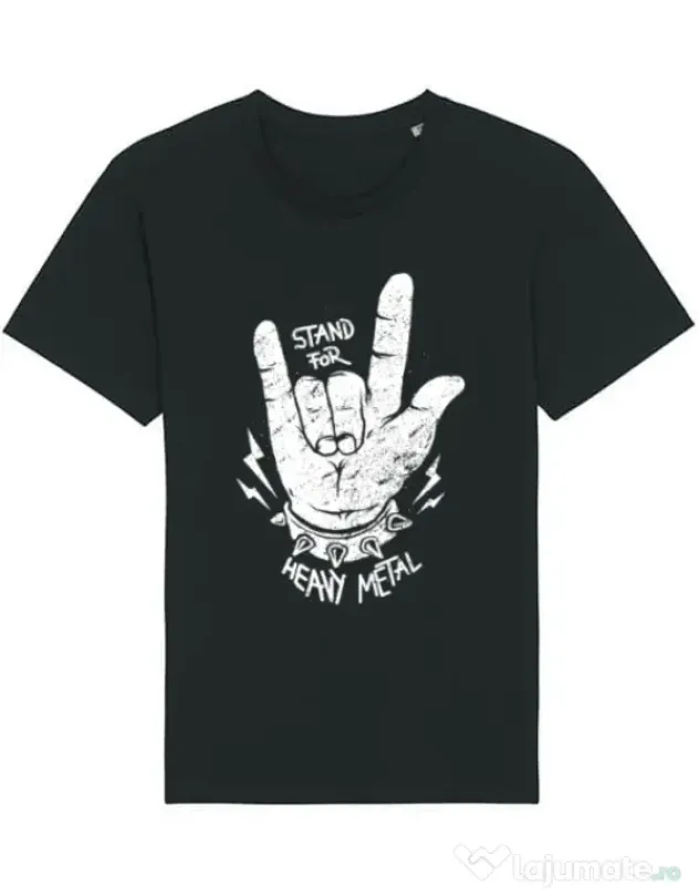 Tricou STANLEY STELLA barbat Stand for heavy metal Negru
