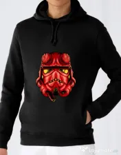 Hoodie barbat cu gluga Helltrooperboy Negru 