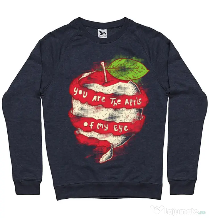 Bluza ADLER barbat You are the apple of my eye Denim inchis