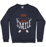 Bluza ADLER barbat Keep smile everyday Denim inchis