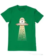Tricou ADLER barbat Alien Coffee Invasion Verde mediu