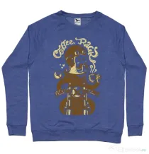 Bluza ADLER barbat Coffee Racer Albastru melanj