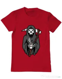 Tricou ADLER barbat Coffee Reaper Rosu