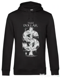 Hoodie barbat cu gluga Tree Dollar Negru