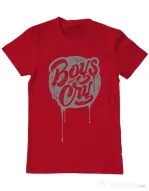 Tricou ADLER barbat Boys Dont Cry Rosu