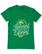 Tricou ADLER barbat Learning Before Earning Verde mediu