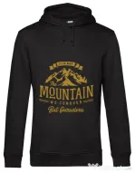 Hoodie barbat cu gluga Its not the mountain we conquer Negru