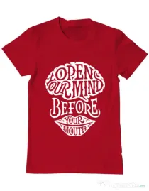 Tricou ADLER barbat Open your mind Rosu