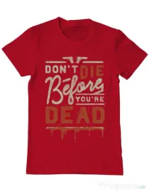 Tricou ADLER barbat Dont die Rosu