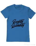 Tricou ADLER barbat Quality not quantity Albastru azuriu