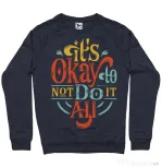 Bluza ADLER barbat Its ok Denim inchis