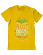 Tricou ADLER barbat Make people feel good Galben
