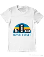 Tricou ADLER barbat Never forget Alb
