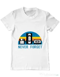 Tricou ADLER barbat Never forget Alb