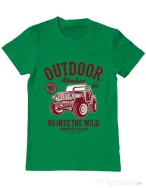 Tricou ADLER barbat Outdoor Adventure Verde mediu