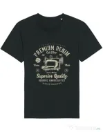 Tricou STANLEY STELLA barbat Premium Denim Negru